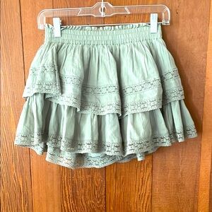 American Eagle Green Mini Skort